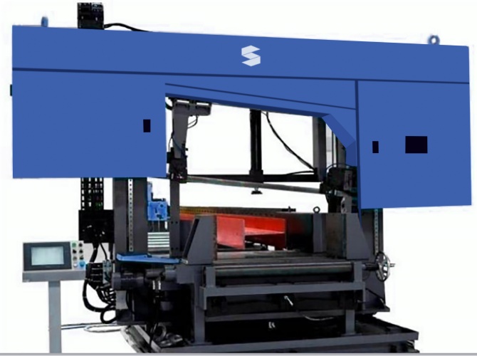 高速数控转角带锯床